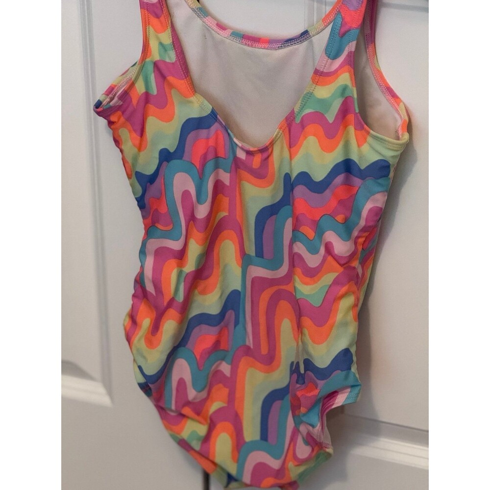 Cat & Jack Brand, Girl’s (XL, Sz 14) Swimsuit, Kids Multicolor Swimwear/Clothing - Picture 5 of 11